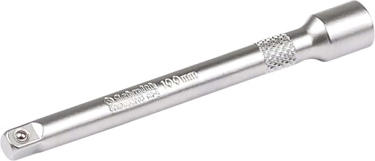 Prolunga per chiave a cricchetto Schmith, 1/4", 100mm, acciaio CrV di alta qualità, per chiavi a cricchetto, bussole e utensili, accessori per officina, adattatore per inserti per chiavi