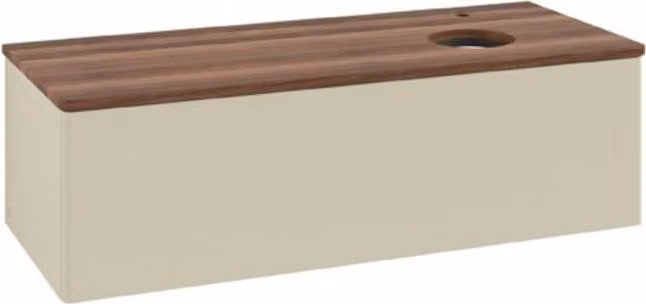 V&B Mobiletto senza struttura frontale Antao 120x36x50cm, HL, WBP w. wal, si Gr m Lac