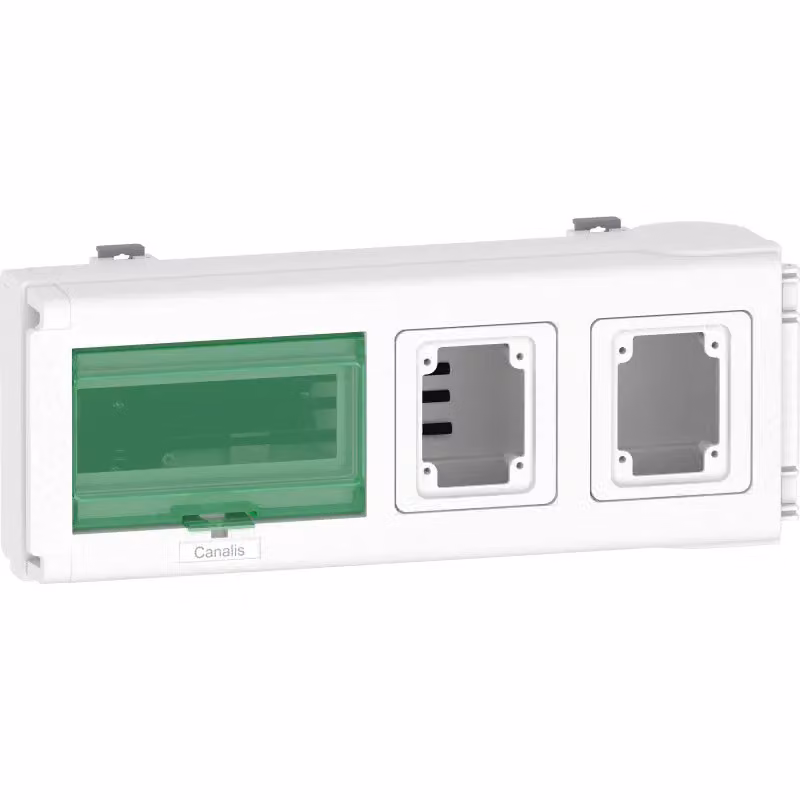 Adattatore di derivazione Schneider Electric KN, 32 A, vuoto per 8 moduli + 2 prese di bassa tensione KNB32CP11F