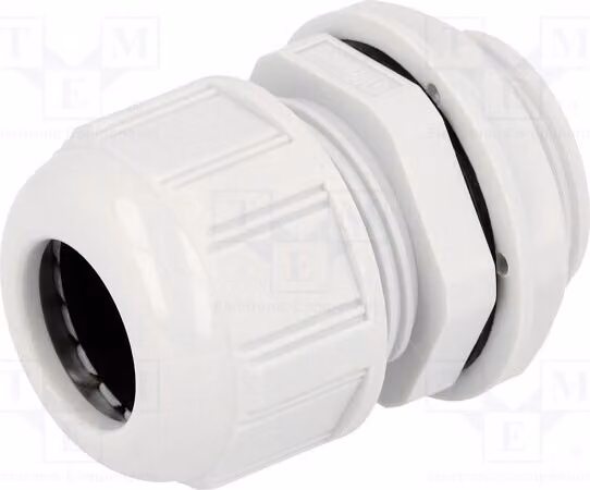 1 x Raccordo per cavo, grigio chiaro, UL94V-2, codice 93600-0420, 7000.7834.7, grado di protezione IP68, materiale: [specificare il materiale]