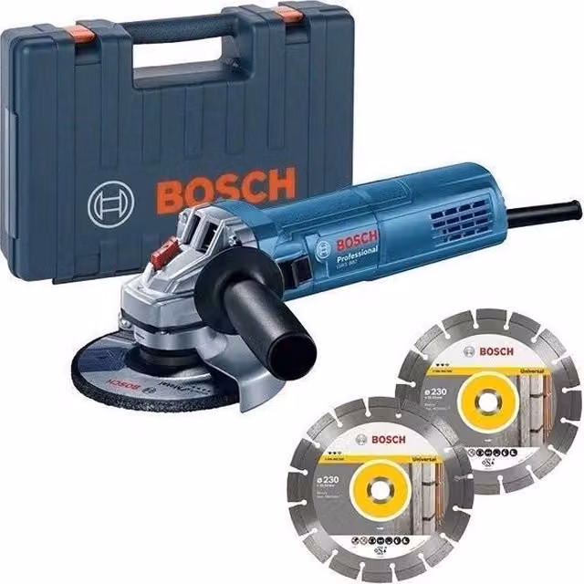Smerigliatrice angolare BOSCH PROFESIONNAL 800W - 125 mm + 2 dischi diamantati + scatola