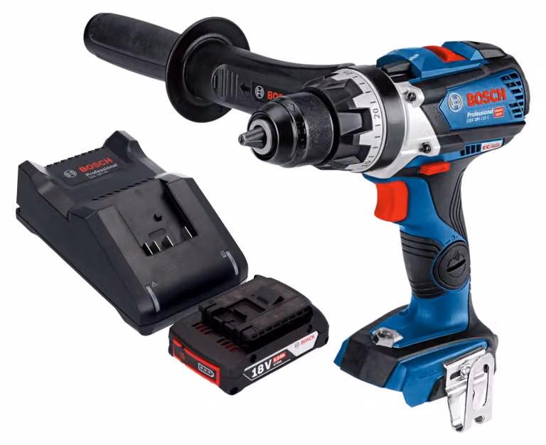 Bosch GSR 18V-110 C Trapano avvitatore professionale a batteria 18 V 110 Nm brushless + 1x batteria ricaricabile 2,0 Ah + caricabatterie