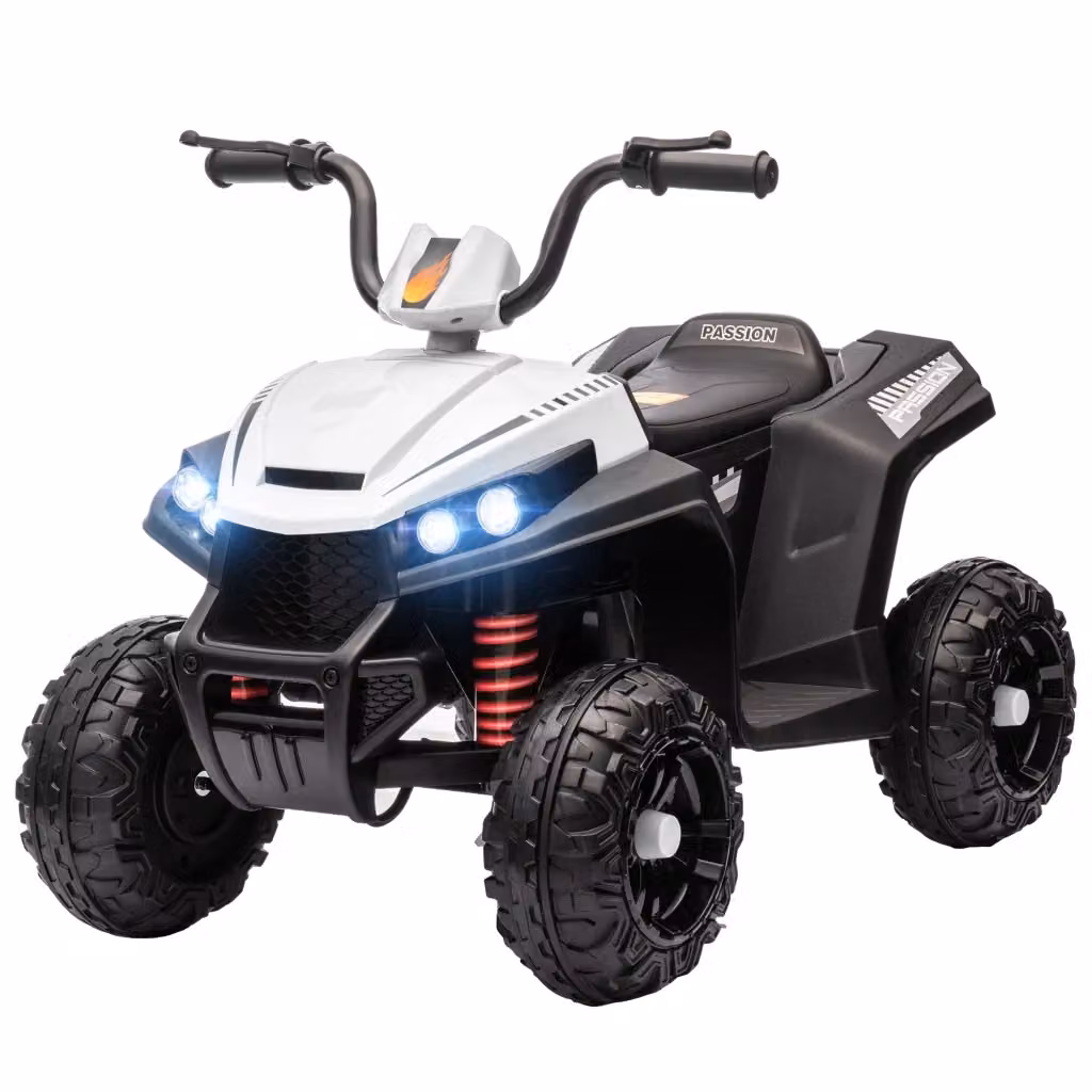 Auto elettrica per bambini Minimal 12V bianca L: 85 cm, P: 55,5 cm, H: 62 cm – 2