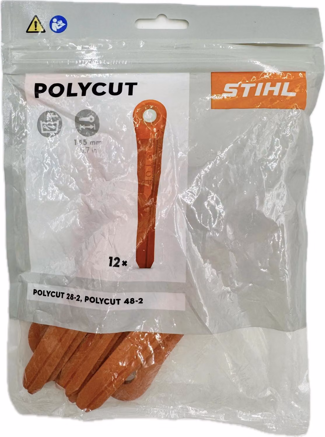 12 lame in plastica STIHL per PolyCut 28-2 + PolyCut 48-2 40020071000