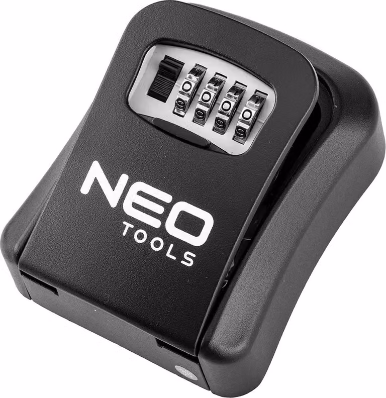 NEO TOOLS Cassetta di sicurezza per chiavi con codice numerico, cassetta portachiavi con codice numerico a 4 cifre, cassetta di sicurezza per chiavi esterna