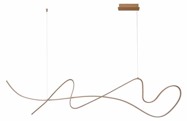 LAMBADA - Lampada a sospensione - LED dimmerabile. - 1x47W 2700K - Colore champagne | Di alta qualità