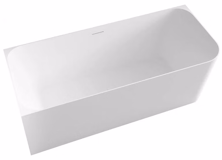 Vasca da bagno in acrilico autoportante Brilante, versione sinistra, bianca lucida, 170x75 cm