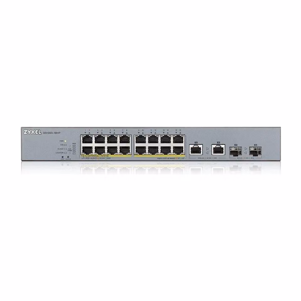 Switch di rete Zyxel GS1350-18HP-EU0101F gestito L2 Gigabit Ethernet PoE Grigio
