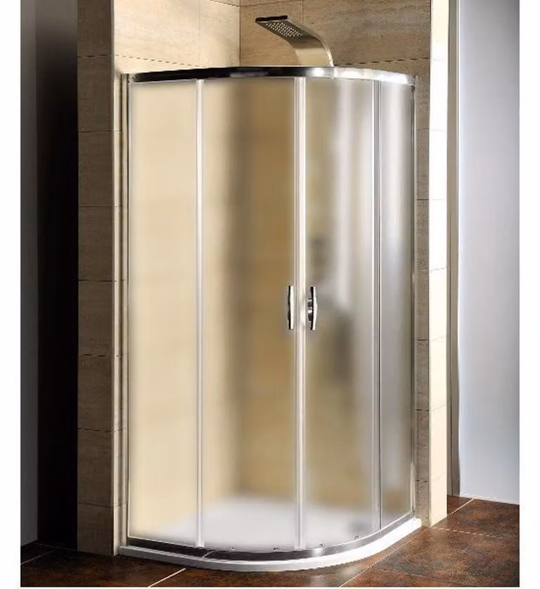 Cabina doccia quadrante 900x900x1900mm, vetro BRICK incluso piatto doccia