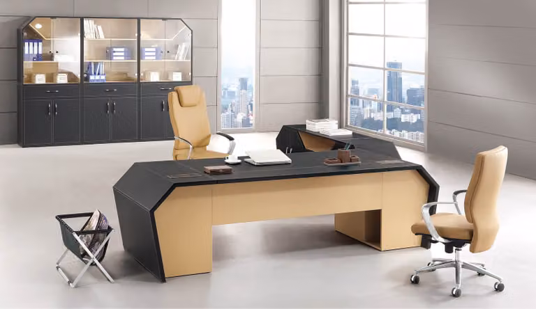Leder Chesterfield-Sofa modern in Schwarz