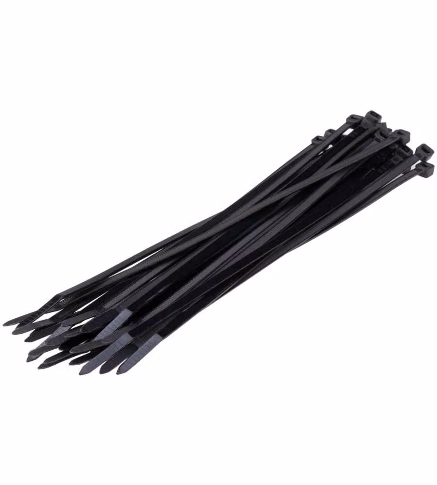 100 Fascette nere 4,8 x 200 mm