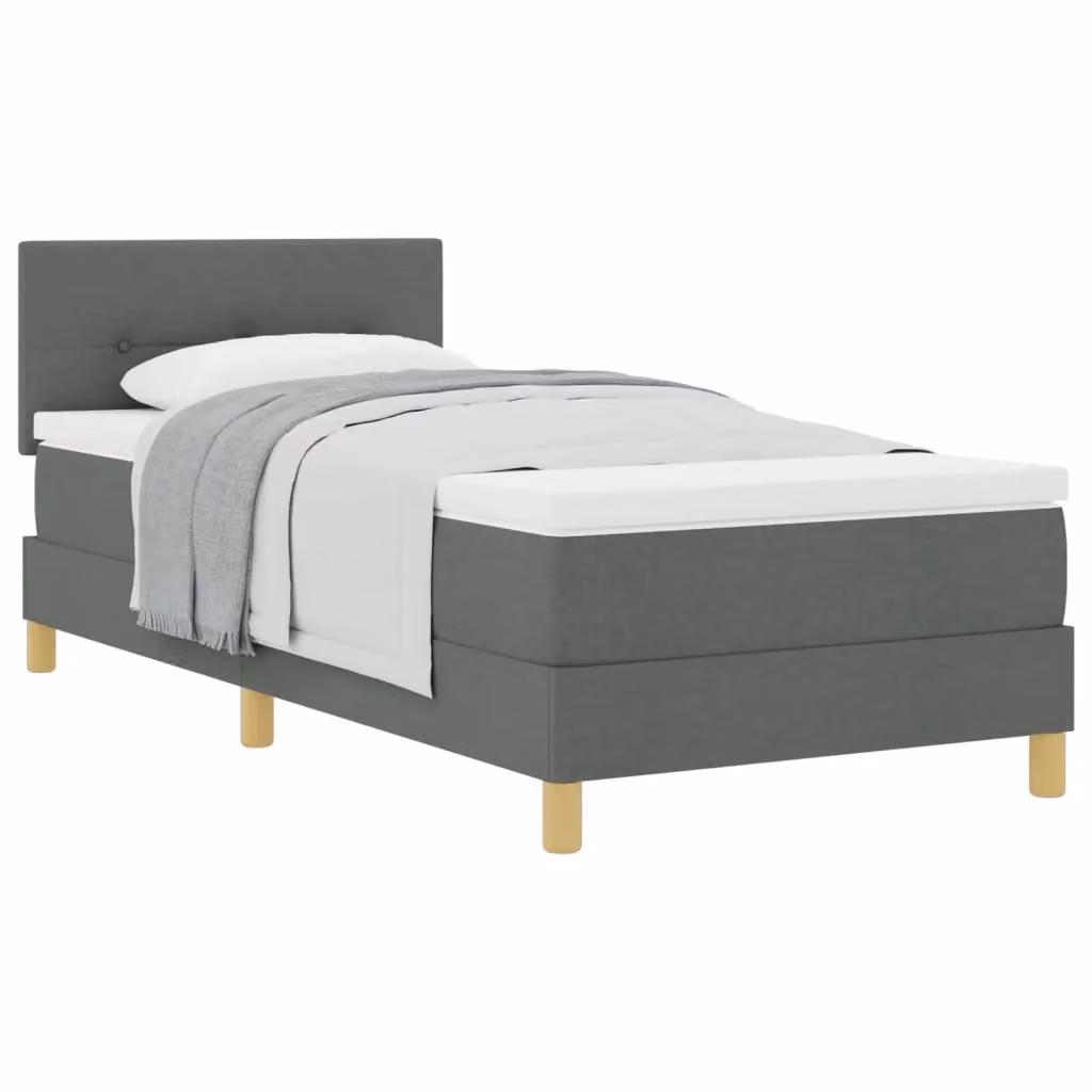 Letto ibrido con struttura imbottita vidaXL Grigio L: 90 cm, P: 190 cm, H: 140 cm – 2