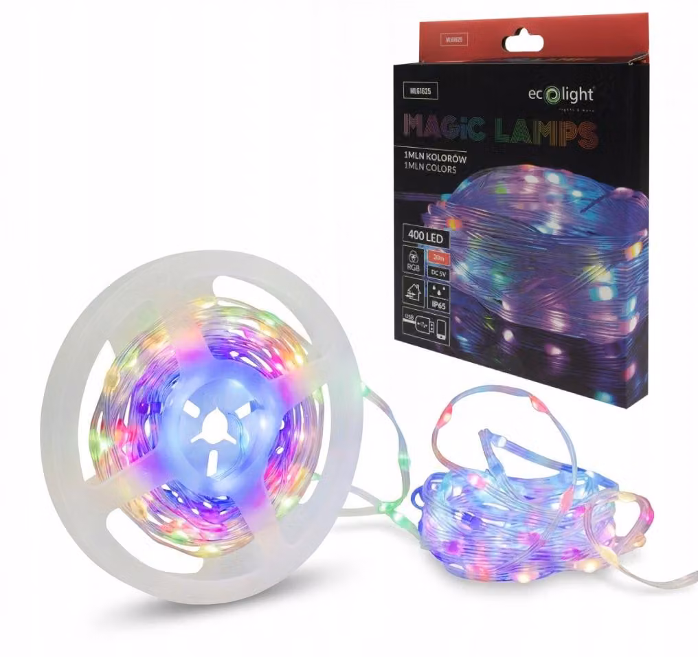 Eco Light Magic luci 400led 1mln colori 20m DC5V