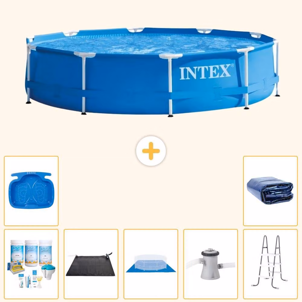 Piscina autoportante rettangolare - 305x76 cm - 8 pezzi - Modello S20424