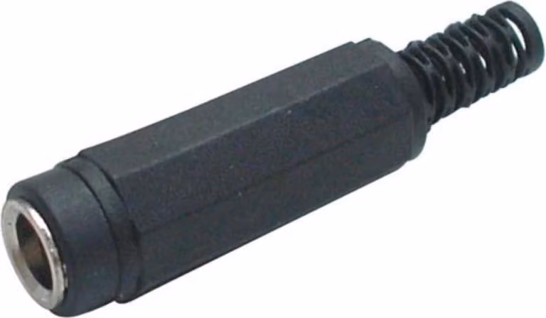 DC-BUCHSE 2,5 mm x 5,5 mm - PLASTICA