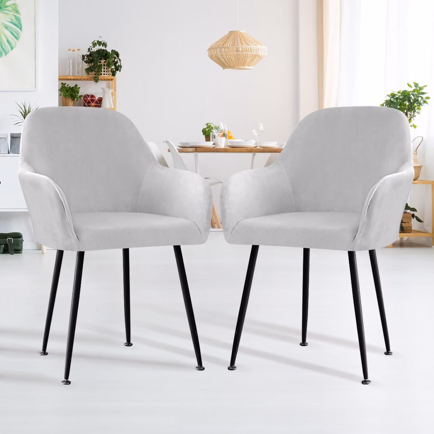 Coprisedili universali con braccioli, colore grigio chiaro