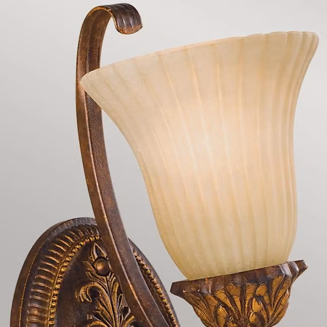 Applique Contemporanea Sonoma Valley FEISS in Acciaio Marrone Antico e Vetro con 1 Luce E27 – 1