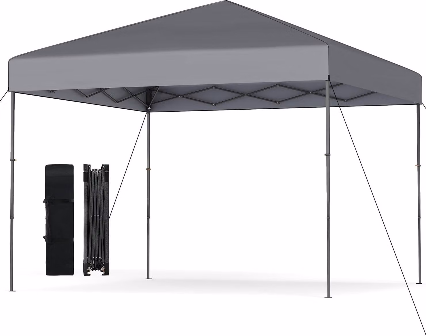 Padiglione pop-up con protezione UV50+, altezza regolabile, grigio