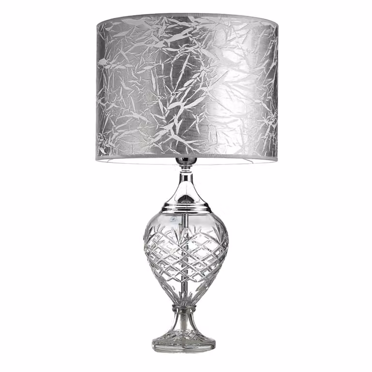Cremasco Lampada da tavolo Belle Epoque, Chiaro / Trasparente, Soggiorno / Sala da pranzo, Vetro, Lampada da tavolo
