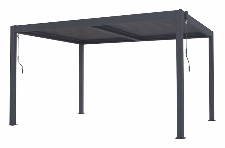 Pergola bioclimatica G21 Austin 4x3 m, alluminio antracite
