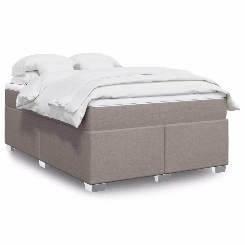 vidaXL Giroletto a Molle con Materasso Ibrido in Tessuto, L/P/H: 140 x 200 cm