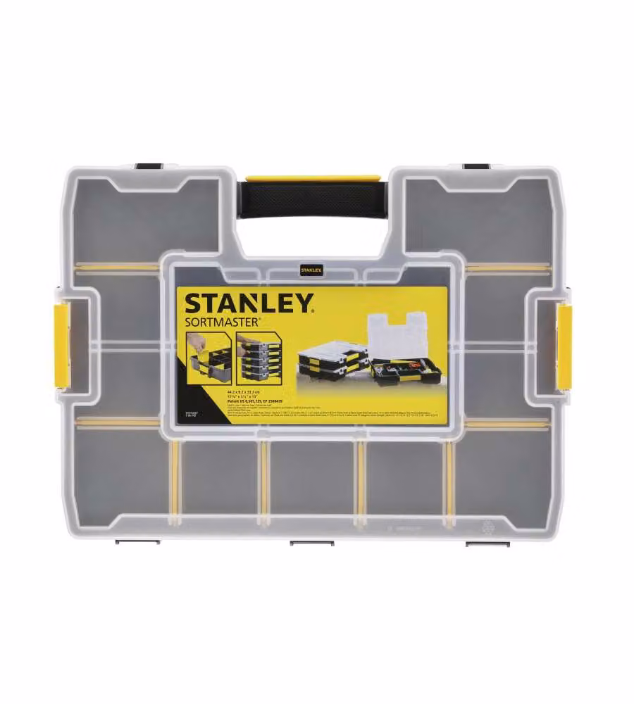 Stanley Contenitore Organizzatore SortMaster per Minuteria Nero e Giallo L 43 cm x P 9 cm x H 33 cm – 2