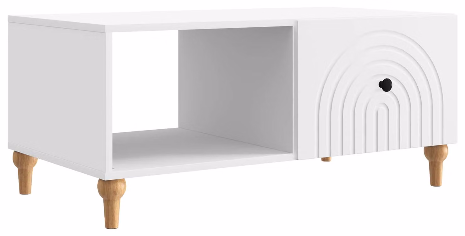Tavolino da salotto Bianco 90 x 50 x 40 cm Legno ingegnerizzato