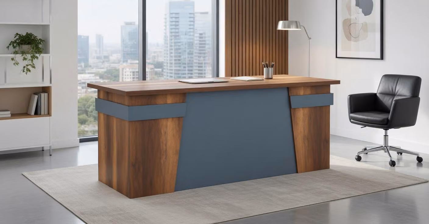 Scrivania dal design funzionale e dalle linee pulite