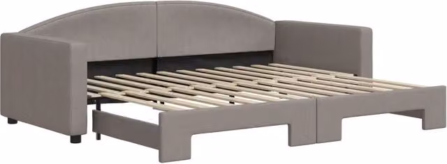 Divano letto | Sof¨¤ letto | Letto singolo Estraibile Tortora 90x200 cm in Tessuto