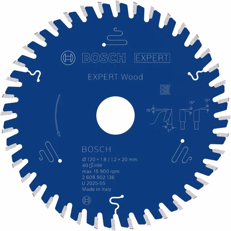 Lama circolare Bosch EXPERT Wood, 120x20 mm, Z40