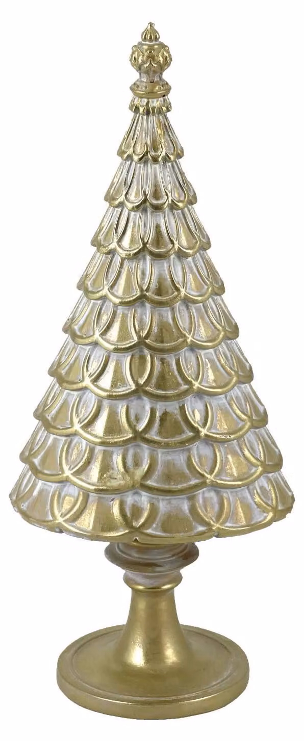 Albero resina oro cm 10x7xh23,5