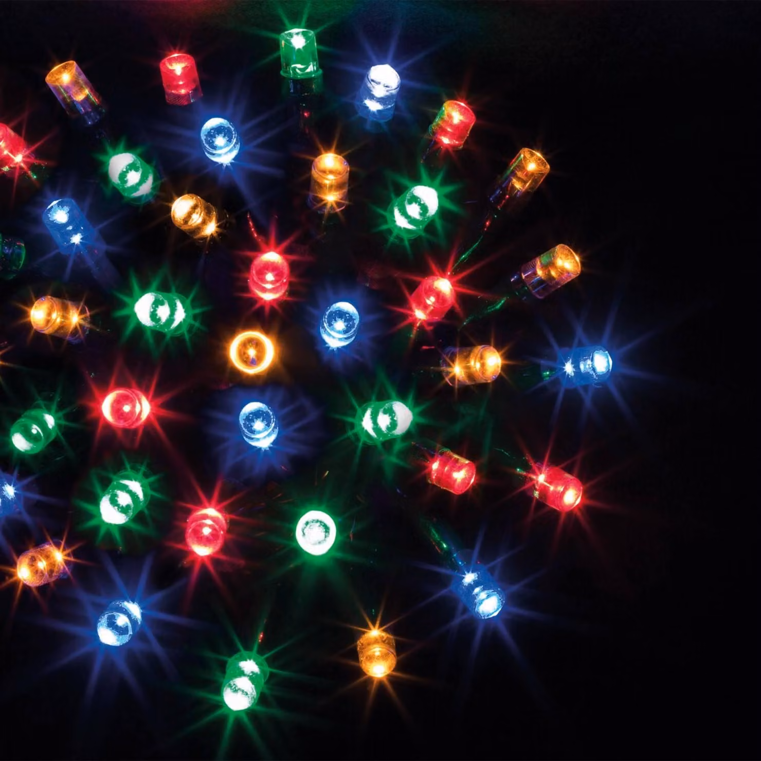 Catena natalizia da esterno, luce colorata, 240 LED