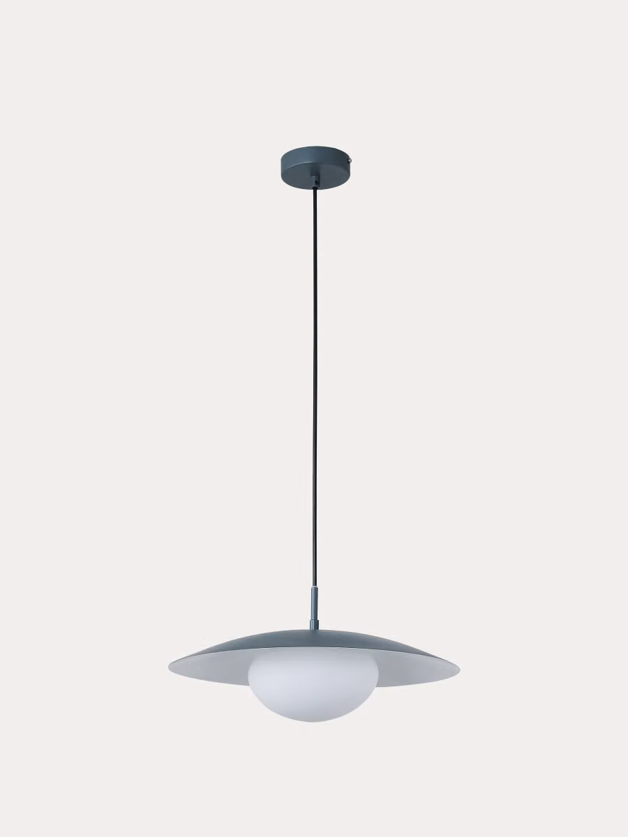Lampada da soffitto Brena Kenay Home verde in metallo e vetro