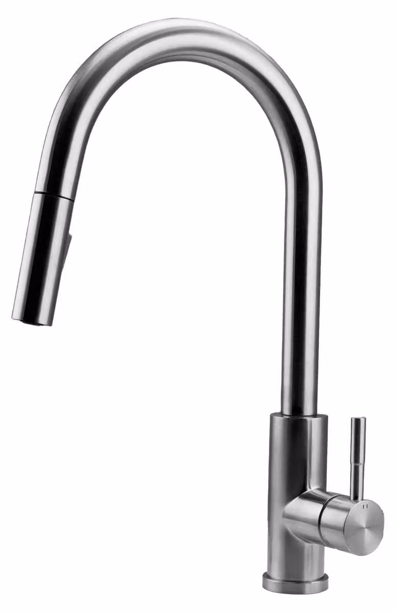 Miscelatore da cucina in acciaio inossidabile con doccetta estraibile, modello PS8045-02 Pure.Sink