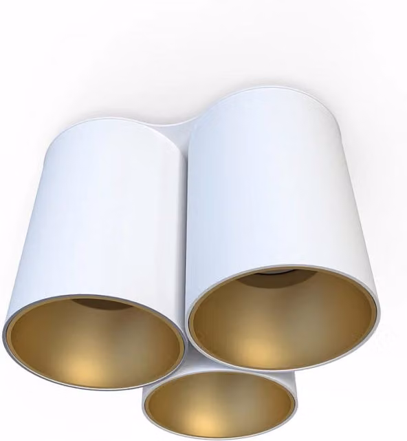 Nowodvorski Lighting Eye Tone spot da soffitto moderno in metallo bianco e oro per 3 lampadine GU10