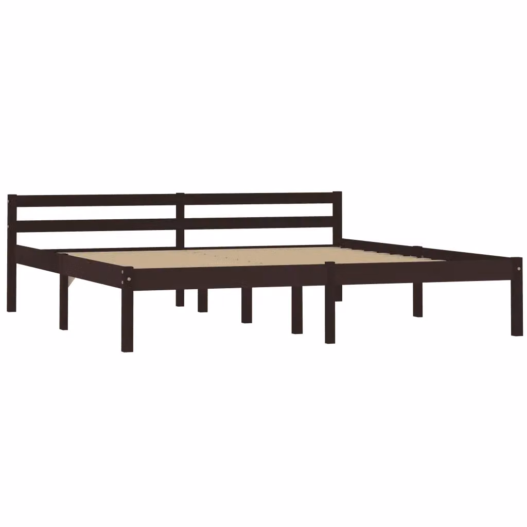 Struttura Letto Design Mania in Legno di Pino Marrone Scuro L/P/H: 160 x 200 x 60 cm – 2