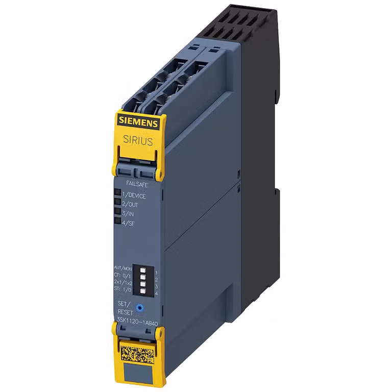 Dispositivo di commutazione di sicurezza Siemens SIRIUS, unità base serie Advanced 1, abilitazione elettronica 3SK11201AB40