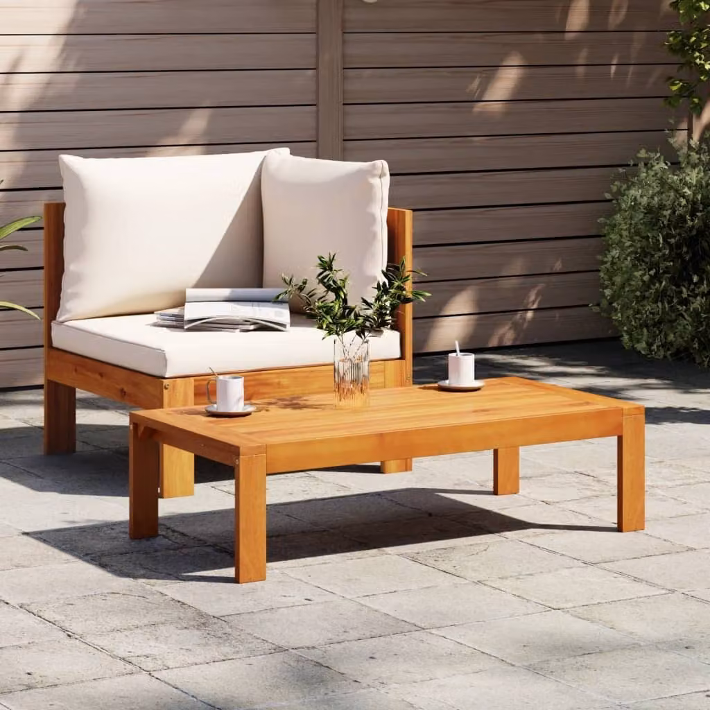 Maison Exclusive - Set divano da giardino 2 pezzi con cuscini in legno massello di acacia