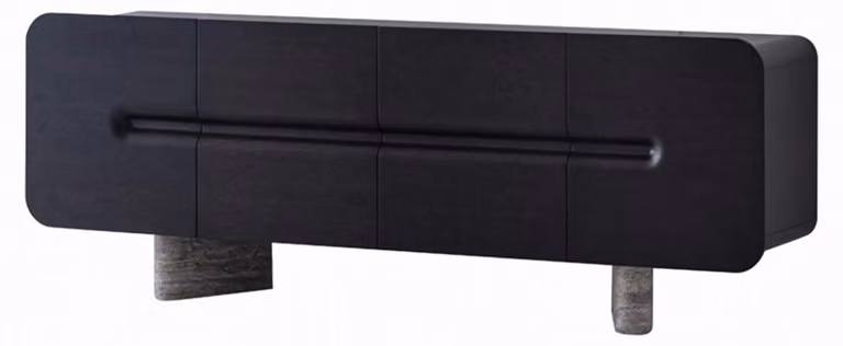 Credenza Schwarz, design moderno ed esclusivo, mobile contenitore elegante e