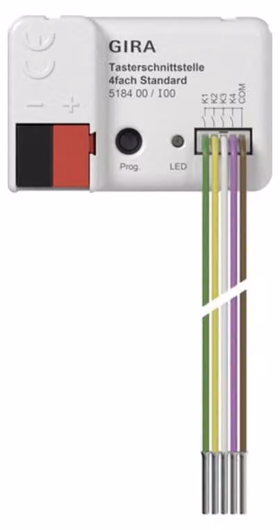 Interfaccia a pulsante Gira 4f Standard OneKNX 518400