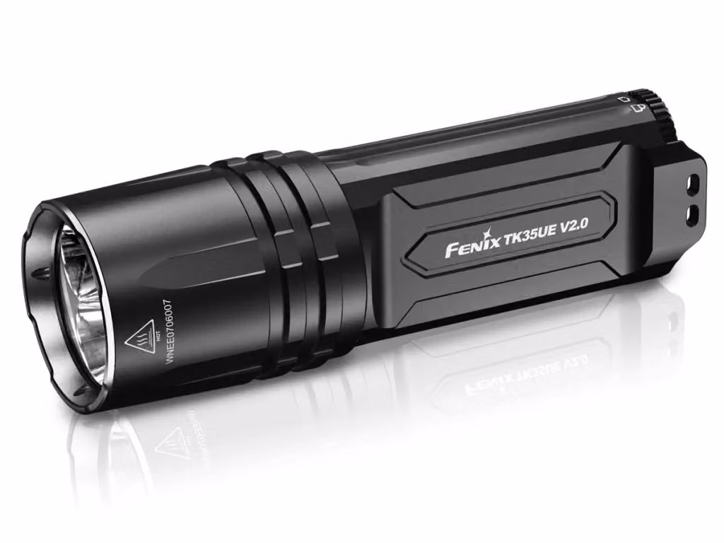 Torcia LED Fenix TK35 V2.0 ricaricabile nera in alluminio con 5000 lumen – 2