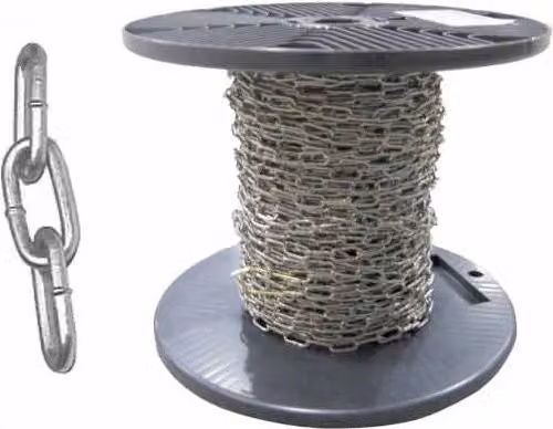Catena Genovese Inoxmare in Acciaio Inox 304 Colore Argento Lunghezza: 50 m, Diametro: 2,0 mm