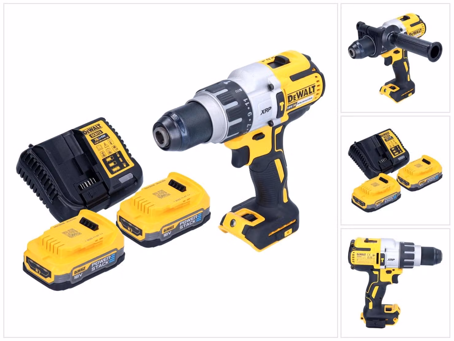 DeWalt DCD 996 E2 18 V 95 Nm Brushless trapano a percussione senza fili + 2x batteria 1,7 Ah + caricabatterie
