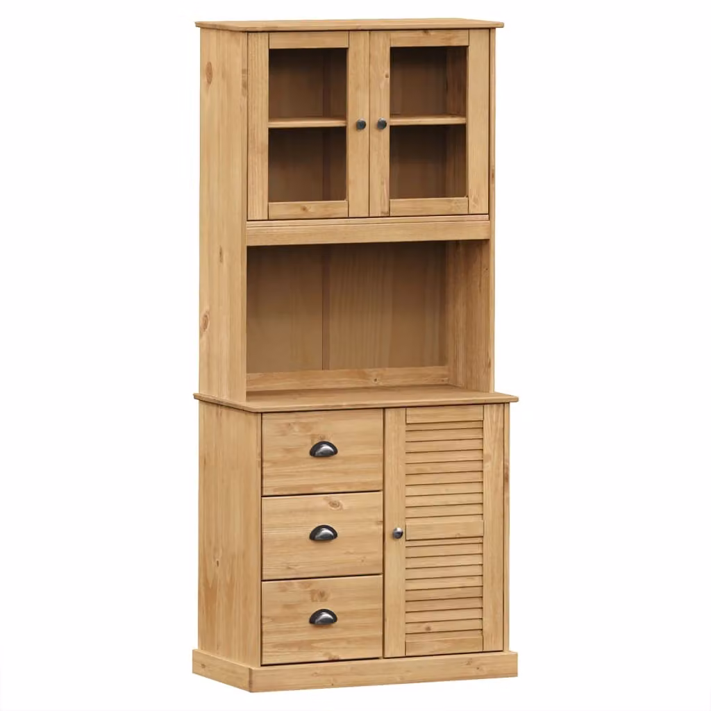 Credenza VIGO 78x40x175 cm in Legno Massello di Pino