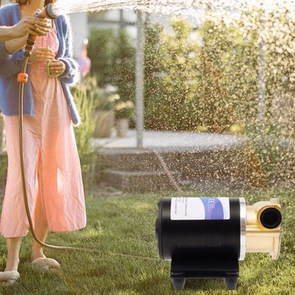 Pompa elettrica per acqua, 12V, 30 litri/minuto, 120W, per irrigazione di giardini, campi agricoli e laghetti