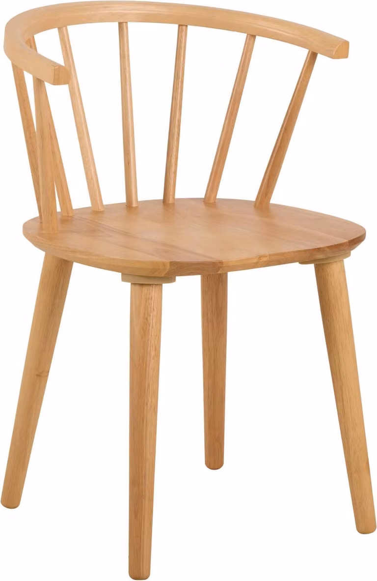 Sedia da pranzo Ida in legno naturale.