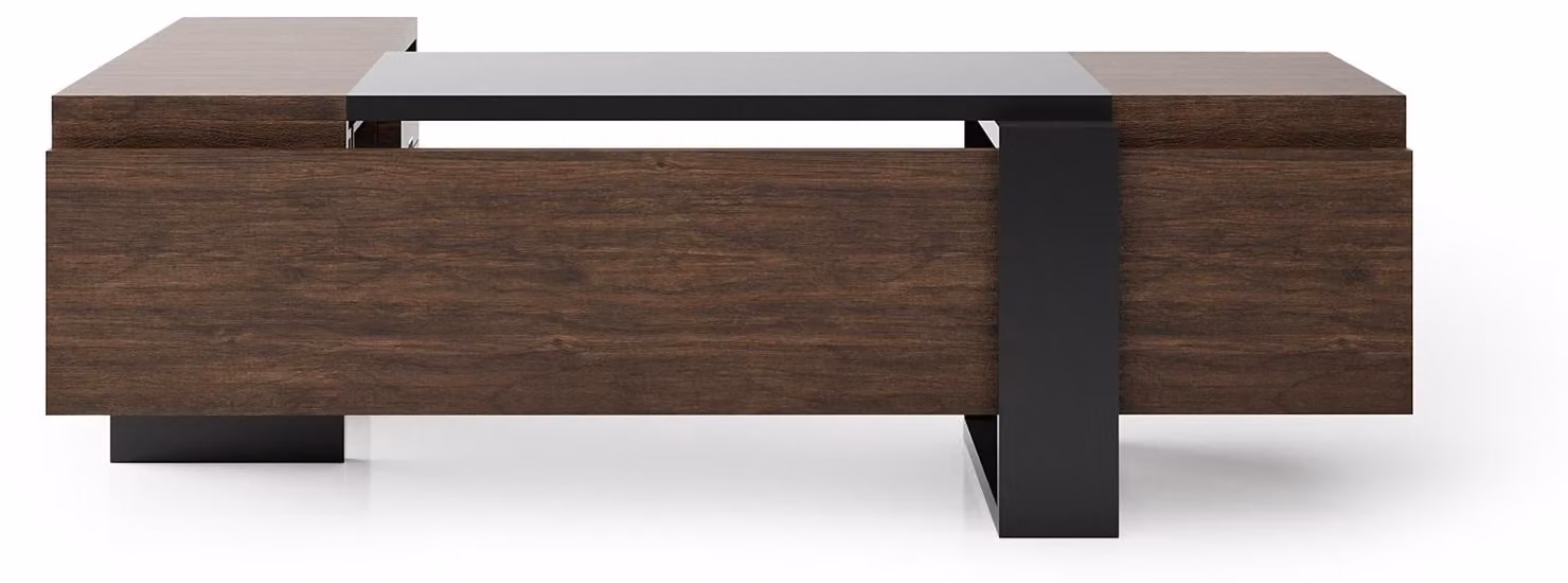 Elegante scrivania marrone Tavolo in legno Tavolo da ufficio Tavolo da studio
