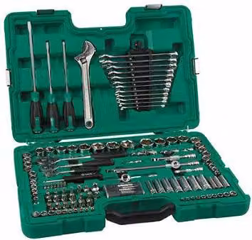 Set di chiavi Sata 124El 1/4" 3/8" 1/2 "Valigia