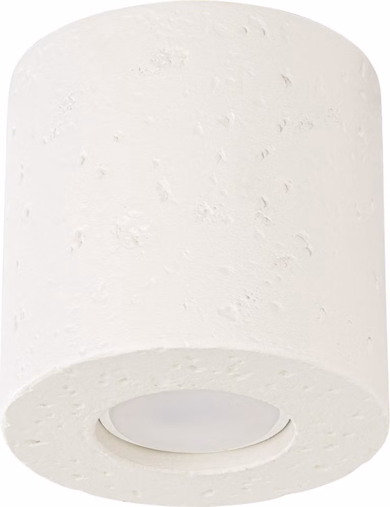 Lampada da soffitto ORBIS cemento beige 1xGU10 10W calcestruzzo 10x10x10cm Sollux Lighting