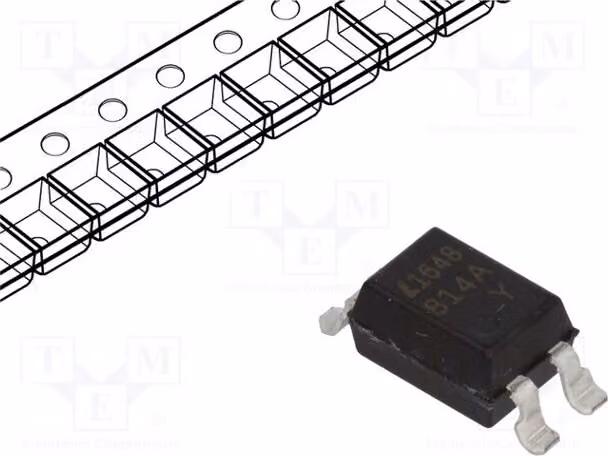 2 canali optoisolatori: 1 componente a montaggio superficiale (SMD). Tensione di uscita massima (Uce): 35V. Modello: LTV-814S-TA1-A. Optoisolatore - uscita